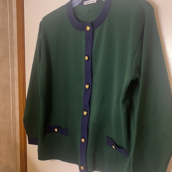 Vintage Karen Lessly Button Up Cardigan Women’s Size Large - Picture 6 of 6